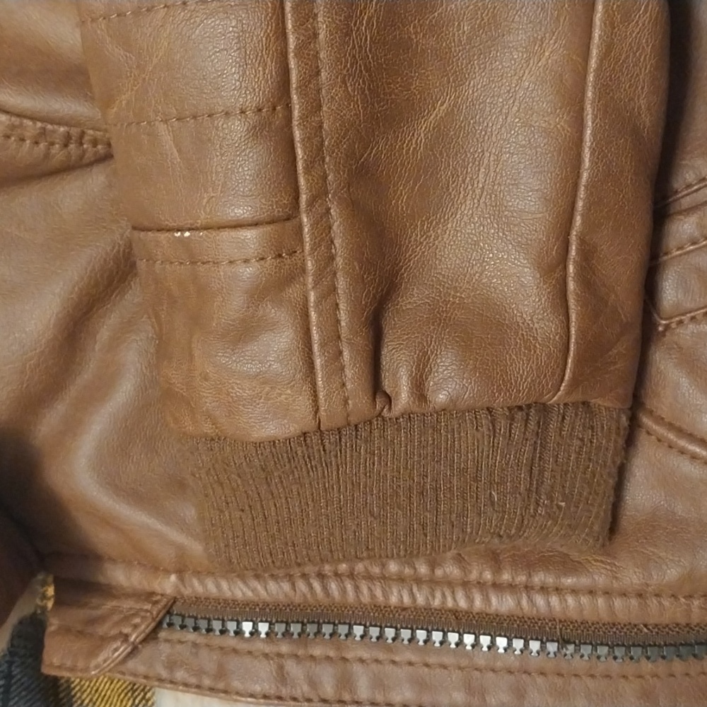 BABY CLUB Faux leather jacket size 86 - Picture 4 of 6